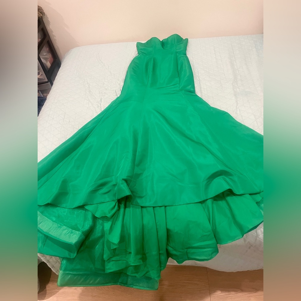 Sherri Hill Strapless Green Dress - Picture 6 of 7